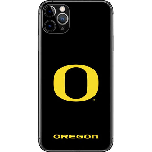 University of Oregon Ducks Black Gradient iPhone 11 Pro Max Skin