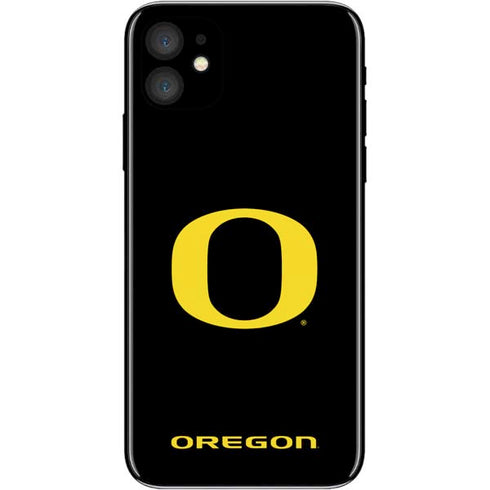 University of Oregon Ducks Black Gradient iPhone 11 Skin