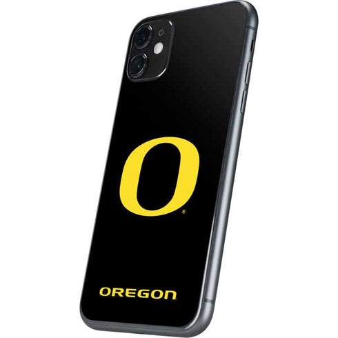 University of Oregon Ducks Black Gradient iPhone 11 Skin