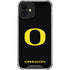 University of Oregon Ducks Black Gradient iPhone 12 Clear Case