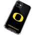 University of Oregon Ducks Black Gradient iPhone 12 Clear Case