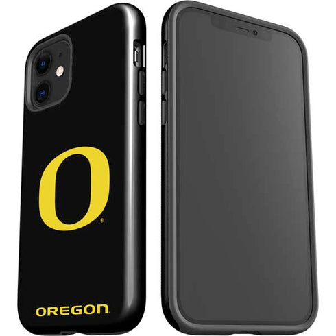 University of Oregon Ducks Black Gradient iPhone 12 Impact Case