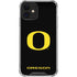 University of Oregon Ducks Black Gradient iPhone 12 Mini Clear Case