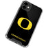 University of Oregon Ducks Black Gradient iPhone 12 Mini Clear Case