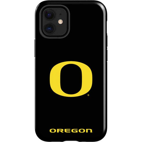 University of Oregon Ducks Black Gradient iPhone 12 Mini Impact Case