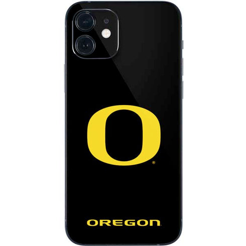 University of Oregon Ducks Black Gradient iPhone 12 Mini Skin