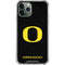 University of Oregon Ducks Black Gradient iPhone 12 Pro Clear Case