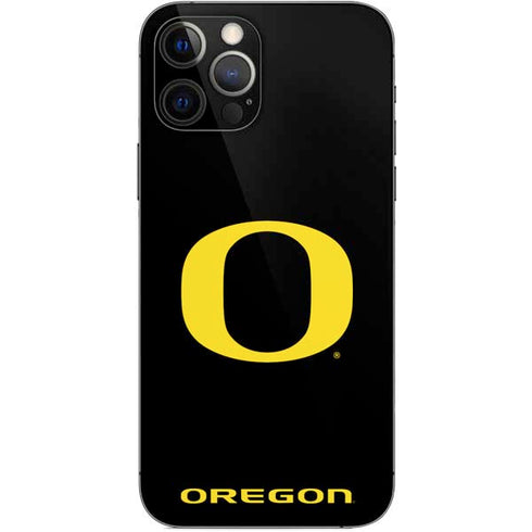 University of Oregon Ducks Black Gradient iPhone 12 Pro Skin