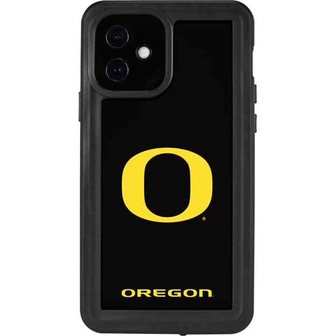 University of Oregon Ducks Black Gradient iPhone 12 Waterproof Case