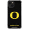 University of Oregon Ducks Black Gradient iPhone 14 Clear Case
