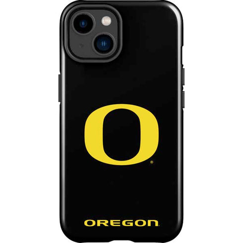 University of Oregon Ducks Black Gradient iPhone 14 Plus Impact Case