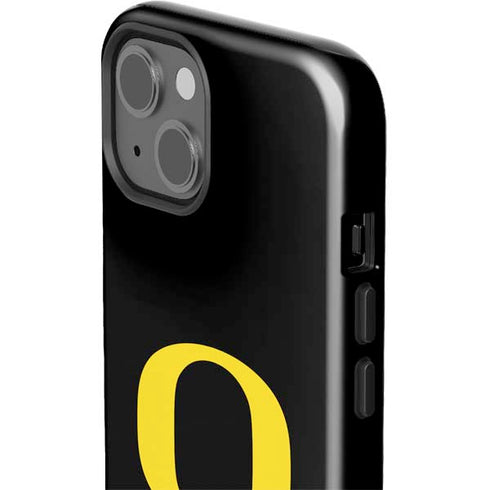 University of Oregon Ducks Black Gradient iPhone 15 Plus Impact Case