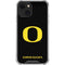 University of Oregon Ducks Black Gradient iPhone 14 Plus Clear Case