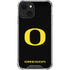 University of Oregon Ducks Black Gradient iPhone 14 Plus Clear Case