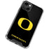 University of Oregon Ducks Black Gradient iPhone 14 Plus Clear Case
