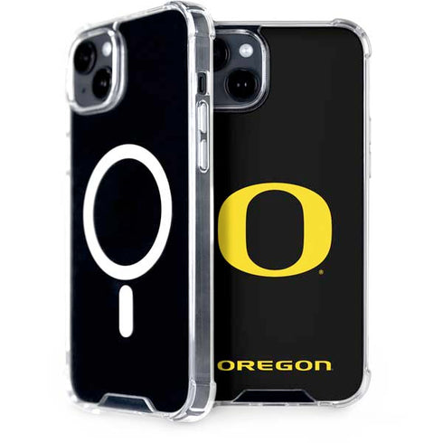 University of Oregon Ducks Black Gradient iPhone 15 Plus MagSafe Case