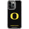 University of Oregon Ducks Black Gradient iPhone 14 Pro Clear Case