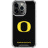 University of Oregon Ducks Black Gradient iPhone 14 Pro Clear Case