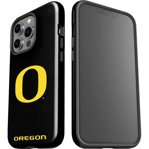University of Oregon Ducks Black Gradient iPhone 15 Pro Impact Case