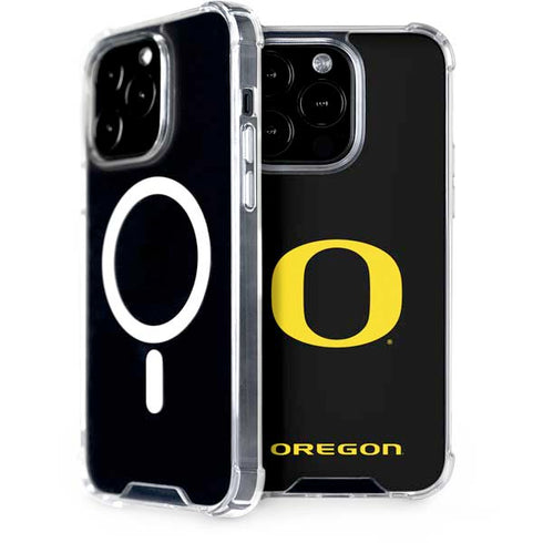 University of Oregon Ducks Black Gradient iPhone 14 Pro MagSafe Case