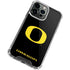 University of Oregon Ducks Black Gradient iPhone 15 Pro Max Clear Case