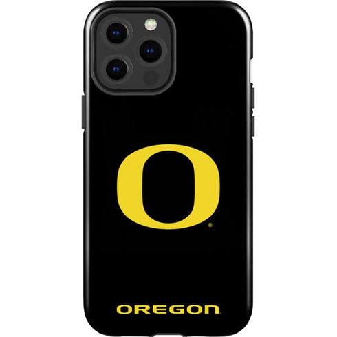 University of Oregon Ducks Black Gradient iPhone 15 Pro Max Impact Case