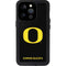 University of Oregon Ducks Black Gradient iPhone 14 Pro Waterproof Case