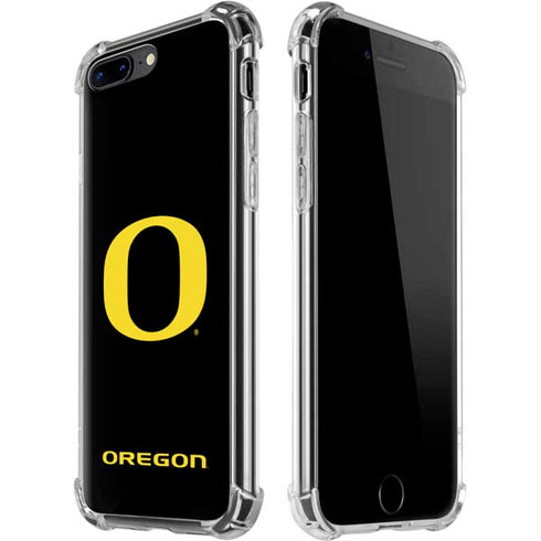 University of Oregon Ducks Black Gradient iPhone 7/8 Plus Clear Case