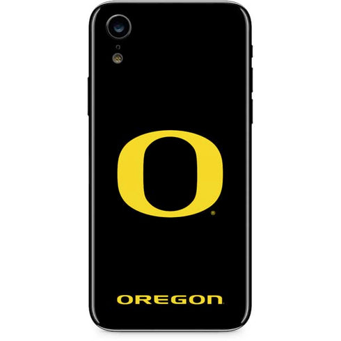 University of Oregon Ducks Black Gradient iPhone XR Skin