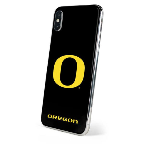 University of Oregon Ducks Black Gradient iPhone XS Skin