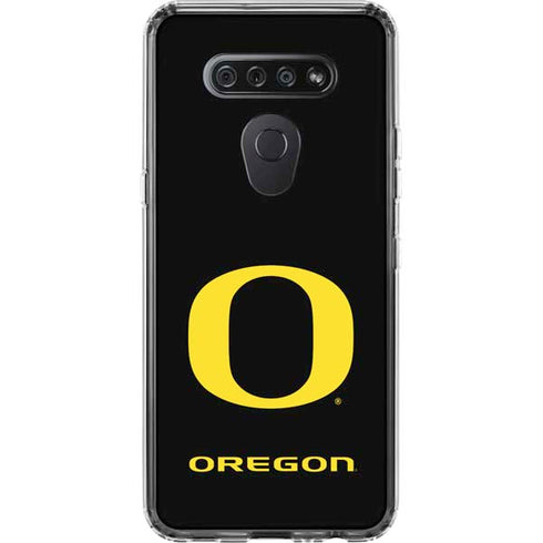 University of Oregon Ducks Black Gradient LG K51/Q51 Clear Case