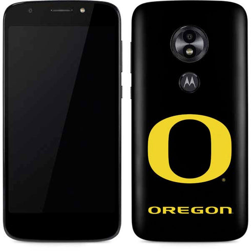 University of Oregon Ducks Black Gradient Moto E5 Play Skin