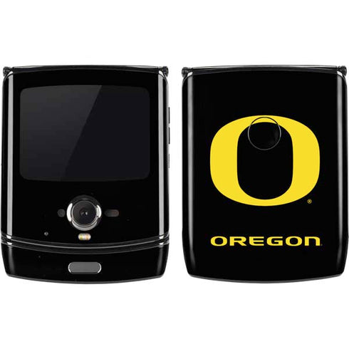 University of Oregon Ducks Black Gradient Motorola RAZR Skin