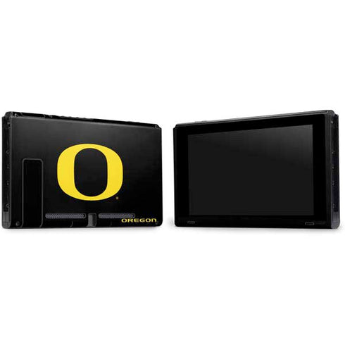 University of Oregon Ducks Black Gradient Nintendo Switch Bundle Skin