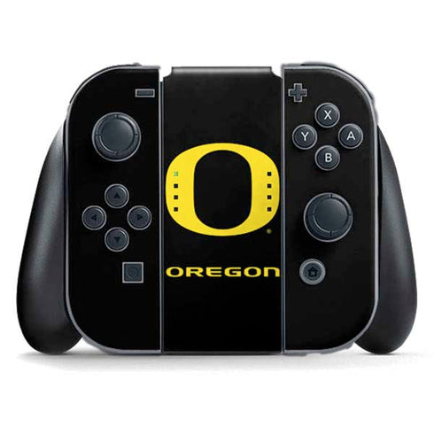 University of Oregon Ducks Black Gradient Nintendo Switch (2017-2021) Joy-Con Controller Skin