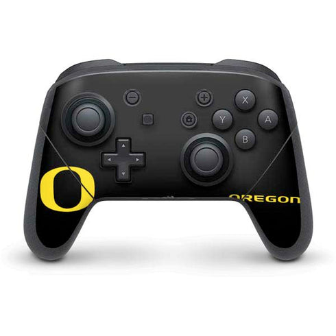 University of Oregon Ducks Black Gradient Nintendo Switch Pro Controller Skin