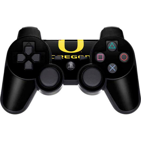 University of Oregon Ducks Black Gradient PS3 Dual Shock wireless controller Skin
