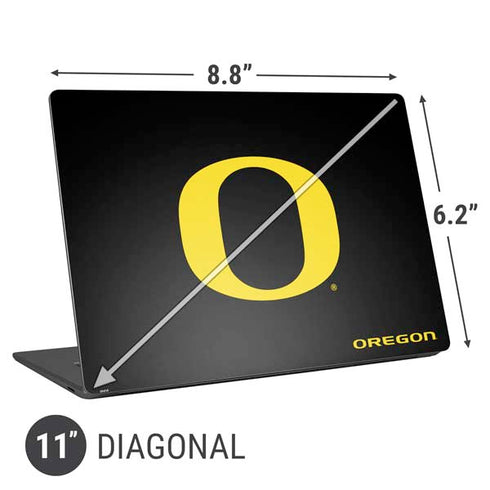 University of Oregon Ducks Black Gradient Universal Laptop 11in (8.8 x 6.2in) Skin