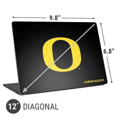 University of Oregon Ducks Black Gradient Universal Laptop 12in (9.8 x 6.8in) Skin