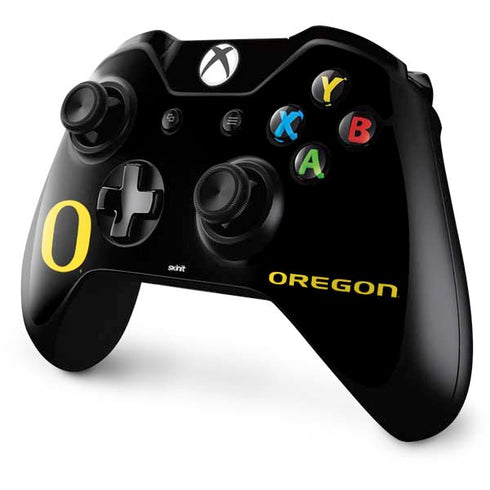 University of Oregon Ducks Black Gradient Xbox One Controller Skin