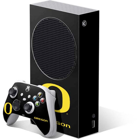 University of Oregon Ducks Black Gradient Xbox Series S Bundle Skin