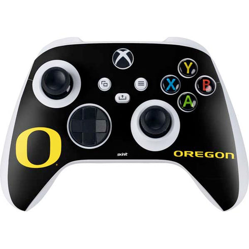 University of Oregon Ducks Black Gradient Xbox Series S Controller Skin
