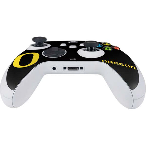University of Oregon Ducks Black Gradient Xbox Series S Controller Skin