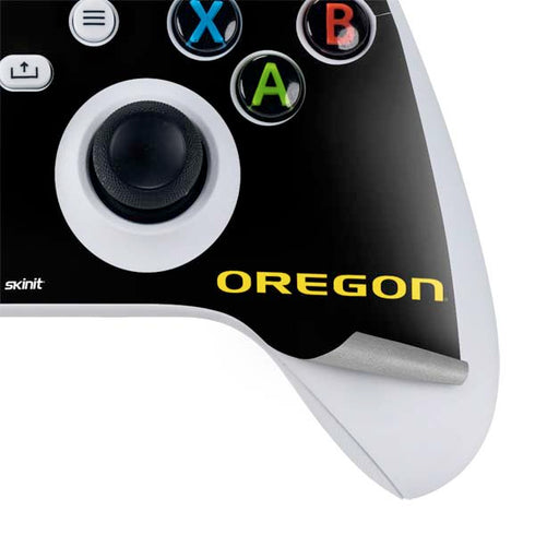 University of Oregon Ducks Black Gradient Xbox Series S Controller Skin