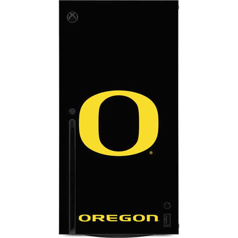 University of Oregon Ducks Black Gradient Xbox Series X Console Skin