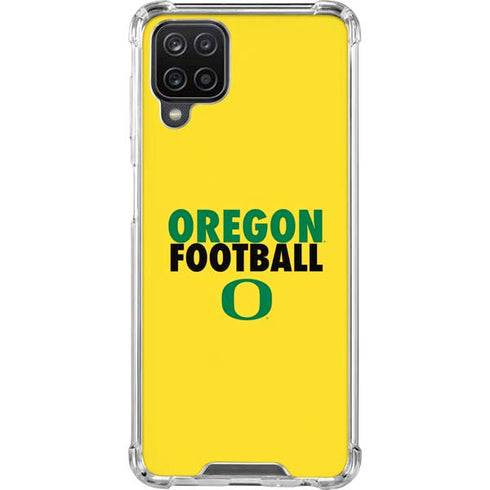 University of Oregon Ducks Football Galaxy A12 Clear Case