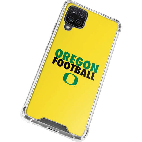 University of Oregon Ducks Football Galaxy A12 Clear Case