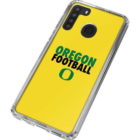 University of Oregon Ducks Football Galaxy A21 Clear Case
