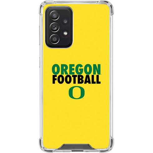 University of Oregon Ducks Football Galaxy A52 5G Clear Case