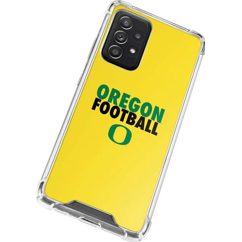 University of Oregon Ducks Football Galaxy A52 5G Clear Case